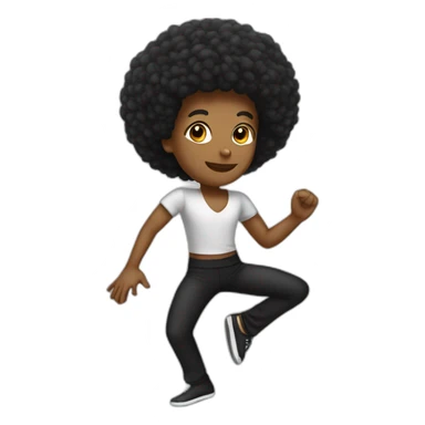 Danseur afro sticker