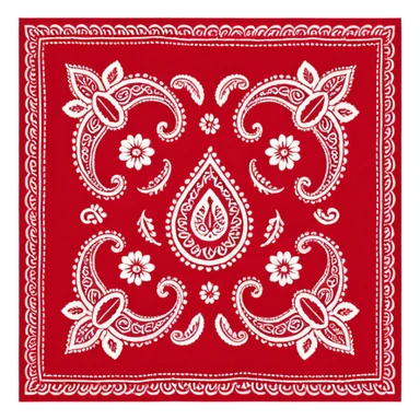 bandana,pattern sticker