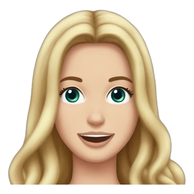 Lana del Rey cheering up over head sticker