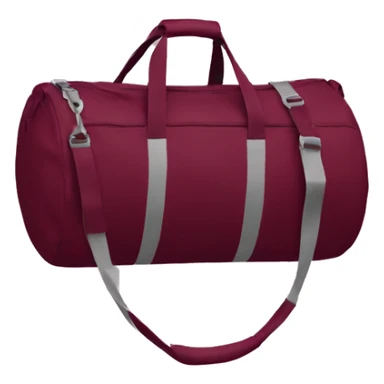 Burgundy gym bag sticker