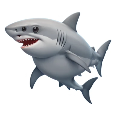 pregnant shark holding it’s pregnant belly sticker