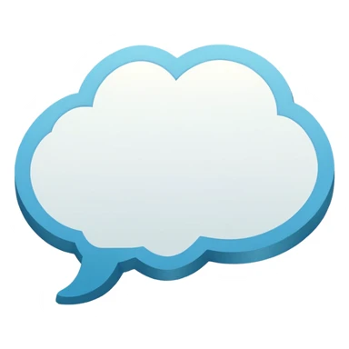 comic thought bubble, rounded, no text sticker