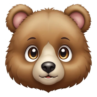 Cute bear cub with big eyes sticker