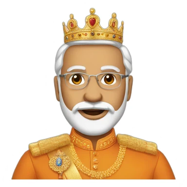 Modi Crowned sticker