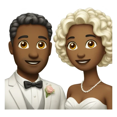 Marriage couple sticker