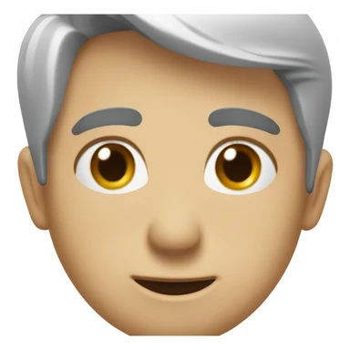 a white bouy brunette named alban with his tongue out sticker