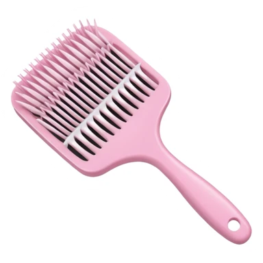 light pink hairbrush with visible bristles sticker
