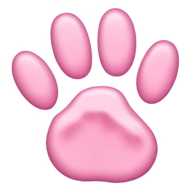 pink kitten paw sticker