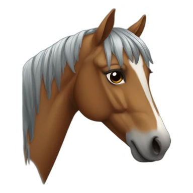 rainy horse sticker