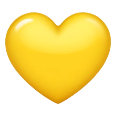 coração amarelo sticker