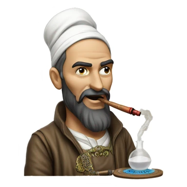 Hookah master blows the inscription "Eduard Podor" sticker