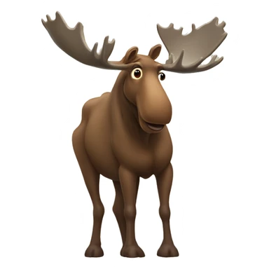 A moose full body sticker
