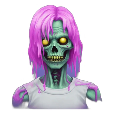 Vaporwave zombie person  sticker
