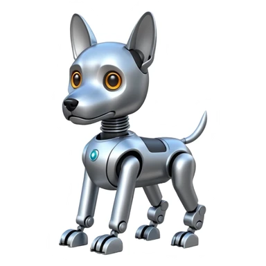 Robots Dog, front view sticker