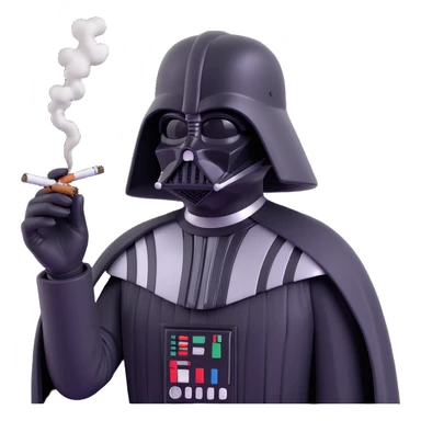 darth vader smoking cannabis sticker