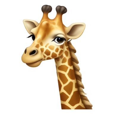 Giraffe with earrings sticker