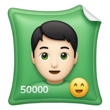 50000 won sticker