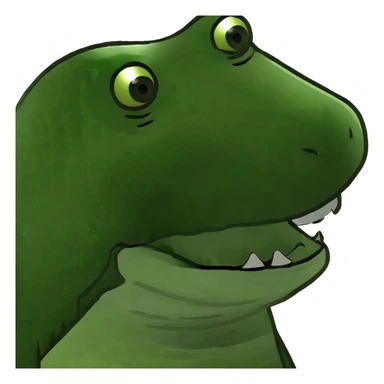 Un avión con cara de cocodrilo  sticker