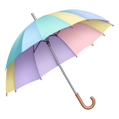 pastel umbrella sticker