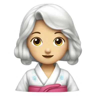 Hanbok dress only sticker