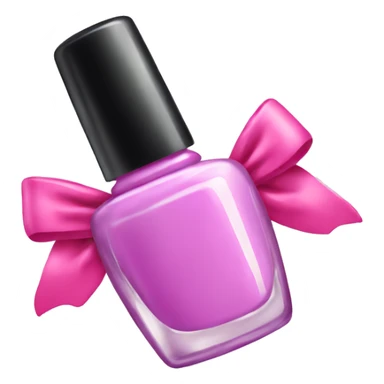 Nail Polish with a Bow sticker