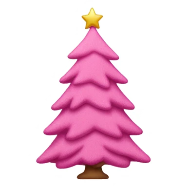 pink christmas tree  sticker