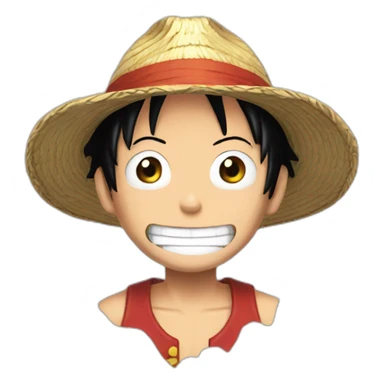 luffy in a bid sticker