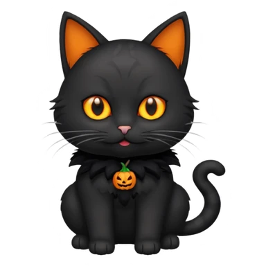 haloween cat sticker