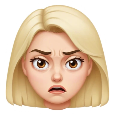 mulher revirando os olhos brava sticker