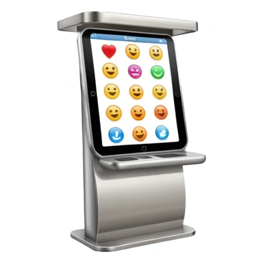 kiosk in a shopping center sticker