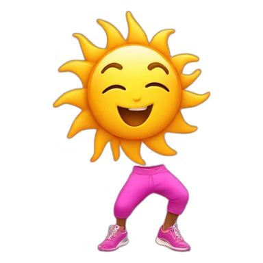 sun zumba sticker