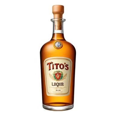 Tito’s liquor bottle sticker