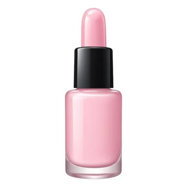 light pink nail polish bottle sticker