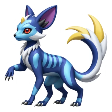 Genet-Absol-Zeraora-Primagen-fusion-creature  sticker