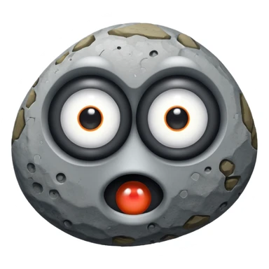 Rock with googly eyes.￼  sticker
