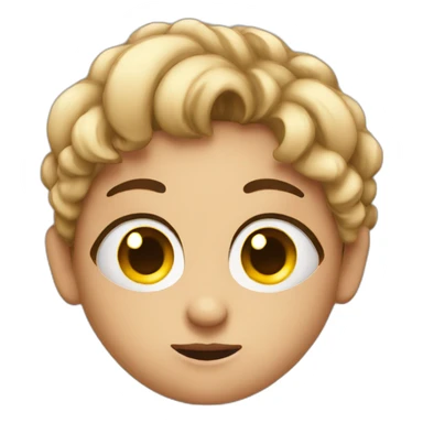 emoji with sarcastic eye look (girl emojis) sticker