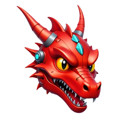 crazy-funny-cyberpunk-red-dragon-head sticker