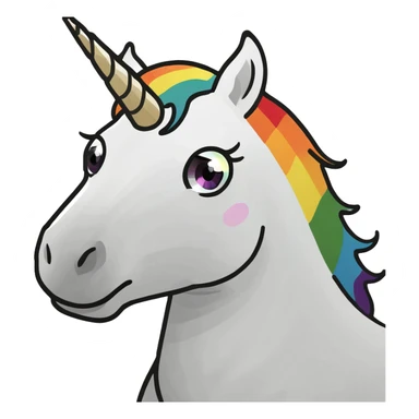 Rainbow baby unicorn  sticker