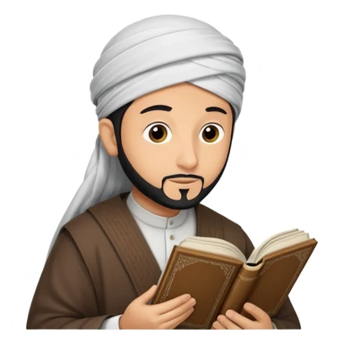 Muslim reading Quran  sticker