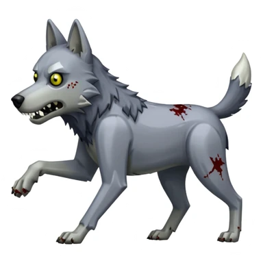 A dog raiding a zombie like minecrafty like a chicken jocky but instead wolf jocky or dog jocky sticker