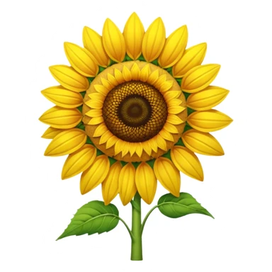 I give the picture name sunflower.   i want guess the two emoji  sunflower  sticker