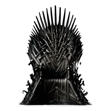 Iron throne sticker