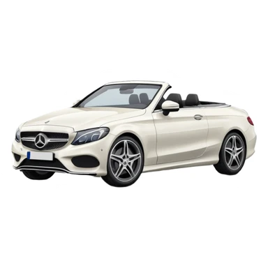 Mercedes c300 cabriolet white sticker