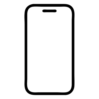modern minimal iconic iPhone on white background sticker