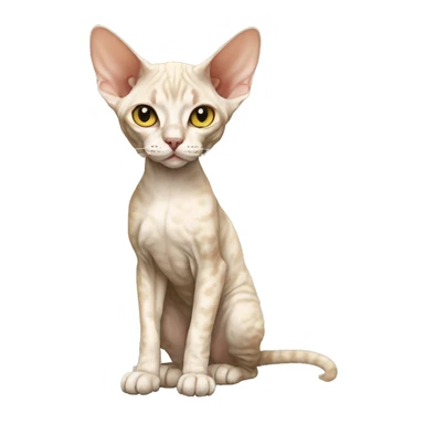 Devon Rex Full Body sticker