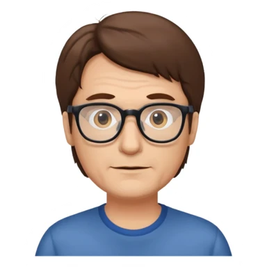 homme cheveux µbrun age moyen blanc lunettes sticker