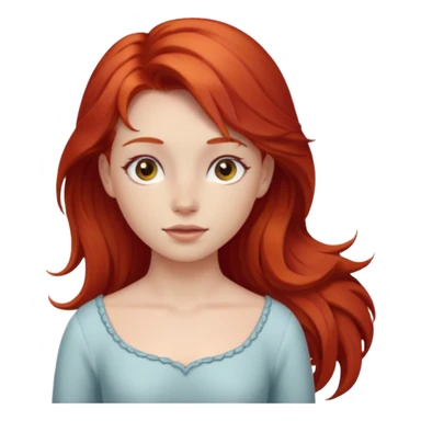 Girl with horse body and have red hair sticker
