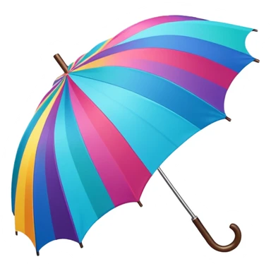 colorful umbrella for rain sticker