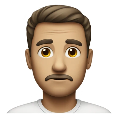 Someone who looks sceptical sticker