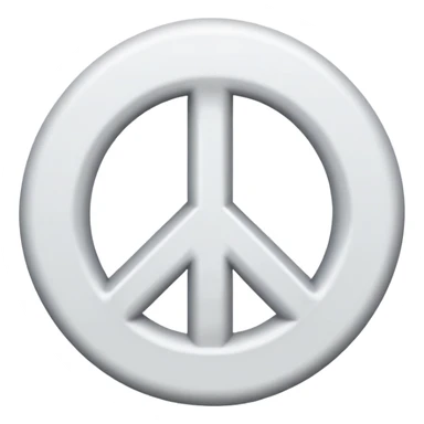 Peace symbol sticker